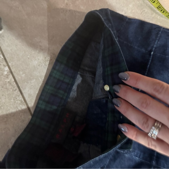 Ralph Lauren Dark Denim Quilted Skirt sz 10 - Picture 4 of 5